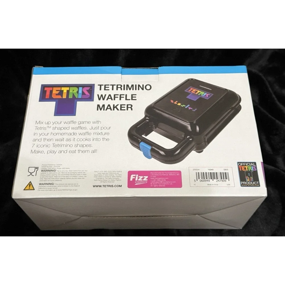 Tetris Tetrimino Waffle Maker - Makes 7 Shapes - Make in 3‎ Minutes